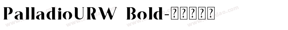 PalladioURW Bold字体转换